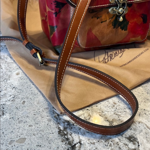 NWT Patricia Nash Leandra Leather Crossbody Bag in Spring Multi - Picture 7 of 13